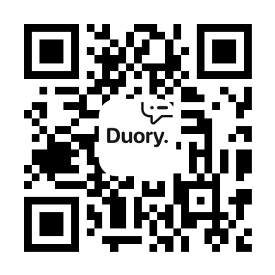 Scan to download Duory from the App Store.